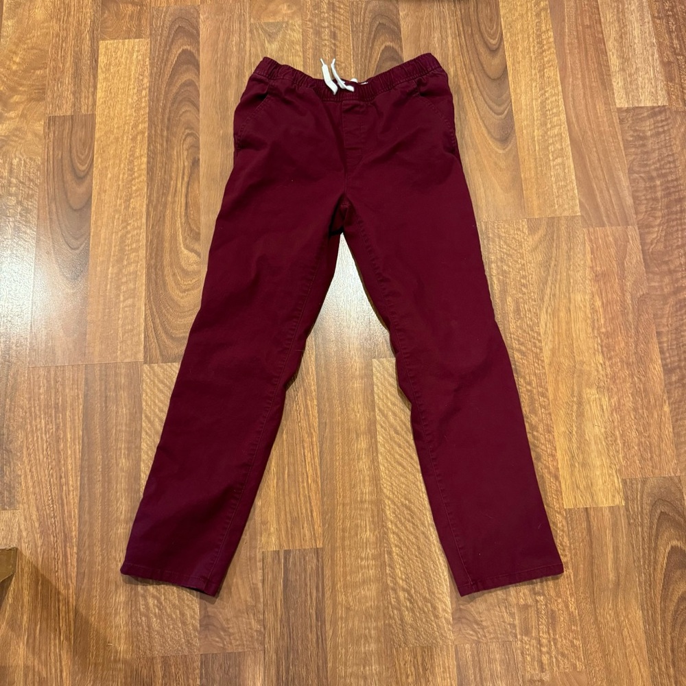 Boys size XL maroon pull on pants